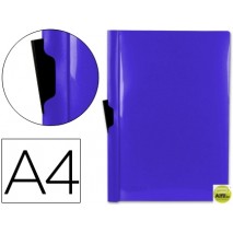CARPETA BEAUTONE DOSSIER PINZA LATERAL 45322 POLIPROPILENO DIN A4 AZUL -60 HOJAS -PINZA DESLIZANTE