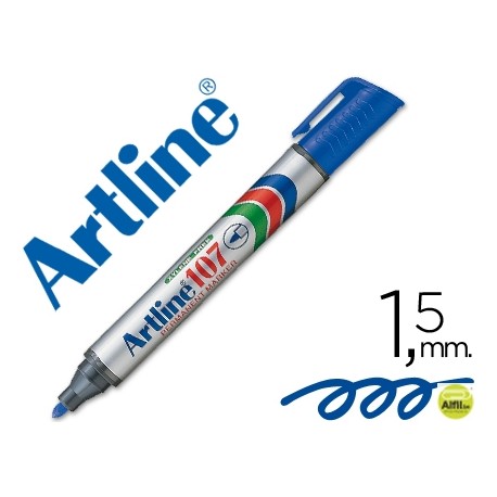 ROTULADOR ARTLINE MARCADOR PERMANENTE 107 AZUL -PUNTA REDONDA