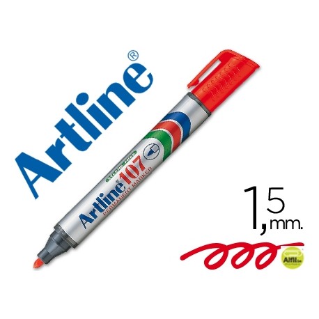 ROTULADOR ARTLINE MARCADOR PERMANENTE 107 ROJO -PUNTA REDONDA