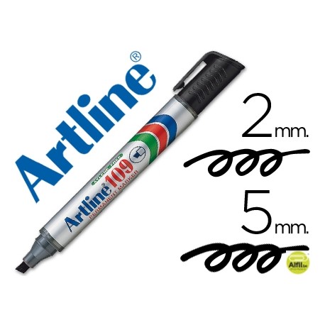 ROTULADOR ARTLINE MARCADOR PERMANENTE 109 NEGRO -PUNTA BISELADA