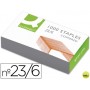 GRAPAS Q-CONNECT NÌ 23/6 -COBREADAS -CAJA DE 1000