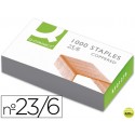 GRAPAS Q-CONNECT NÌ 23/6 -COBREADAS -CAJA DE 1000