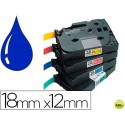 CINTA BROTHER TZE-FA4B TEXTIL-AZUL 18MM LONGITUD 3 MT