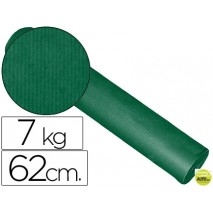 PAPEL FANTASIA KRAFT LISO KFC -BOBINA 62 CM -7 KG -COLOR VERDE