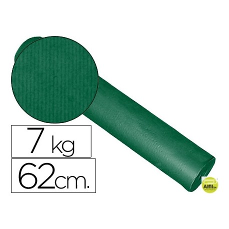 PAPEL FANTASIA KRAFT LISO KFC -BOBINA 62 CM -7 KG -COLOR VERDE