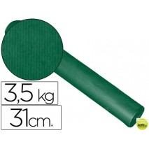 PAPEL FANTASIA KRAFT LISO KFC -BOBINA 31 CM -3,5 KG -COLOR VERDE