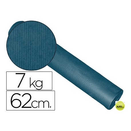 PAPEL FANTASIA KRAFT LISO KFC -BOBINA 62 CM -7 KG -COLOR COBALTO