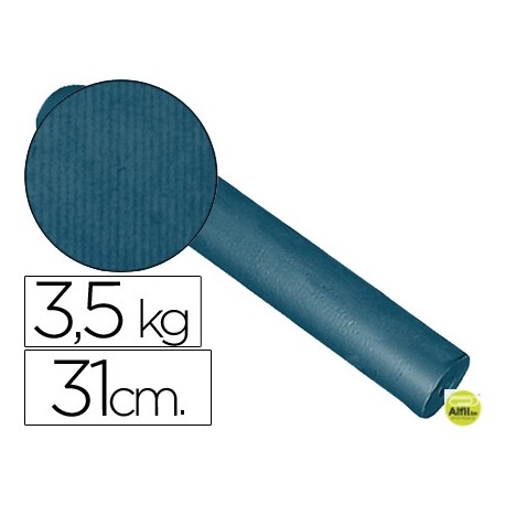 PAPEL FANTASIA KRAFT LISO KFC -BOBINA 31 CM -3,5 KG -COLOR COBALTO