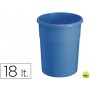 PAPELERA PLASTICO OFFISYS -7745 18 LITROS 31 CM DIAMETRO35 CM ALTO -AZUL