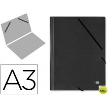 CARPETA PLANOS LIDERPAPEL A3 CARTON GOFRADO N 12 NEGRO