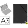 CARPETA PLANOS LIDERPAPEL A3 CARTON GOFRADO N 12 NEGRO