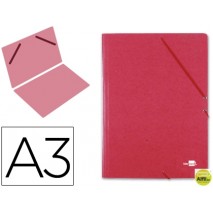 CARPETA PLANOS LIDERPAPEL A3 CARTON GOFRADO N 12 ROJO