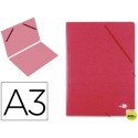 CARPETA PLANOS LIDERPAPEL A3 CARTON GOFRADO N 12 ROJO