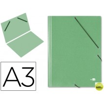 CARPETA PLANOS LIDERPAPEL A3 CARTON GOFRADO N 12 VERDE