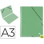 CARPETA PLANOS LIDERPAPEL A3 CARTON GOFRADO N 12 VERDE