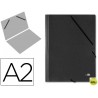 CARPETA PLANOS LIDERPAPEL A2 CARTON GOFRADO N 12 NEGRO