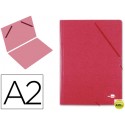 CARPETA PLANOS LIDERPAPEL A2 CARTON GOFRADO N 12 ROJO