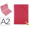 CARPETA PLANOS LIDERPAPEL A2 CARTON GOFRADO N 12 ROJO
