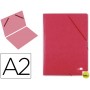 CARPETA PLANOS LIDERPAPEL A2 CARTON GOFRADO N 12 ROJO