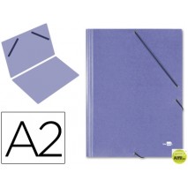 CARPETA PLANOS LIDERPAPEL A2 CARTON GOFRADO N 12 AZUL