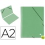 CARPETA PLANOS LIDERPAPEL A2 CARTON GOFRADO N 12 VERDE
