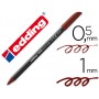 ROTULADOR EDDING PUNTA FIBRA 1200 MARRON OSCURO N. 18 -PUNTA REDONDA 0.5 MM