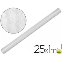 PAPEL KRAFT LIDERPAPEL BLANCO -ROLLO 25X1 MT