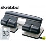 TALADRADOR SKREBBA SKRE PERFO DUO 3 TALADROS NEGRO -CAPACIDAD 30 HOJAS