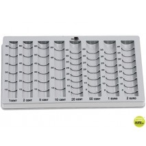 PORTAMONEDAS PLASTICO EURO -LIDERPAPEL -SIN PINZA PARA BILLETES