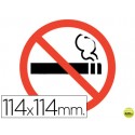 PICTOGRAMA ADHESIVO APLI PROHIBIDO FUMAR TAMA¾O 114X114 MM
