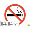 PICTOGRAMA ADHESIVO APLI PROHIBIDO FUMAR TAMA¾O 114X114 MM