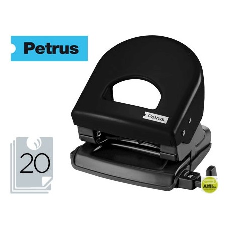TALADRADOR PETRUS 62 COLOR -NEGRO -CAPACIDAD 20 HOJAS