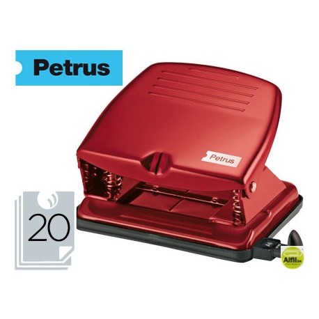 TALADRADOR PETRUS 65 COLOR -BURDEOS -CAPACIDAD 20 HOJAS