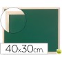 PIZARRA VERDE Q-CONNECT MARCO DE MADERA 40X30 CM SIN REPISA