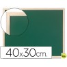 PIZARRA VERDE Q-CONNECT MARCO DE MADERA 40X30 CM SIN REPISA