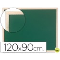 PIZARRA VERDE Q-CONNECT MARCO DE MADERA 120X90 CM SIN REPISA