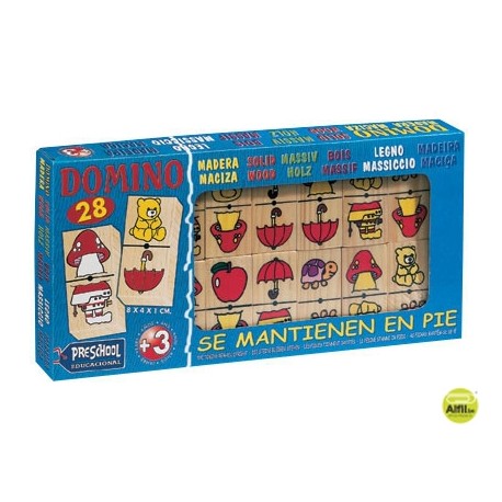 JUEGOS DE MESA FALOMIR -DOMINO MADERA FIGURAS