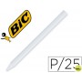 LAPICES PLASTIDECOR UNICOLOR BLANCO-13 CAJA CON 25 LAPICES