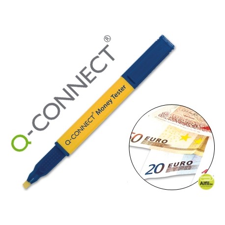 ROTULADOR MONEY TESTER PEN Q-CONNECT PARA DETECTAR BILLETES FALSOS