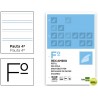 RECAMBIO LIDERPAPEL FOLIO 100 HOJAS 60G/M2PAUTA 4Ë 3.5MM CON MARGEN 4 TALADROS