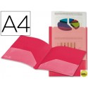 CARPETA BEAUTONE DOSSIER DOS BOLSAS CANGUROS 45680 POLIPROPILENO DIN A4 ROJA