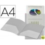 CARPETA BEAUTONE DOSSIER DOS BOLSAS CANGUROS 45684 POLIPROPILENO DIN A4 -TRANSPARENTE
