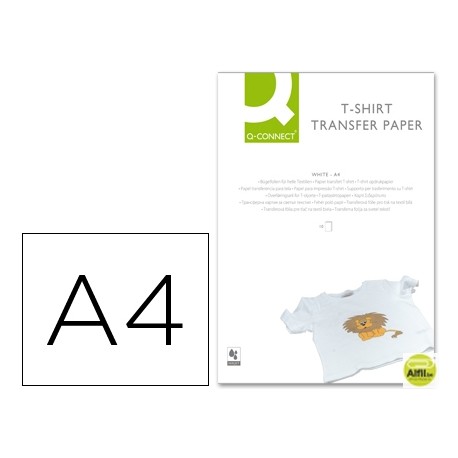 PAPEL Q-CONNECT TRANSFERENCIA PARA TELA KF01430 DIN A4