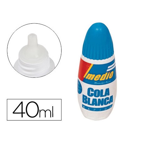 PEGAMENTO IMEDIO BANDA AZUL COLA BLANCA 40 ML -UNIDAD