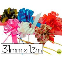 CINTA PARA HACER LAZOS BLANCO-130 CM X 31 MM -UNIDAD