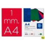 TAPA ENCUADERNACION LIDERPAPEL CARTON A4 1MM ROJA