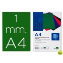 TAPA ENCUADERNACION LIDERPAPEL CARTON A4 1MM VERDE