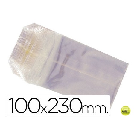 BOLSAS CELOFAN 100X230 MM -PAQUETE 100