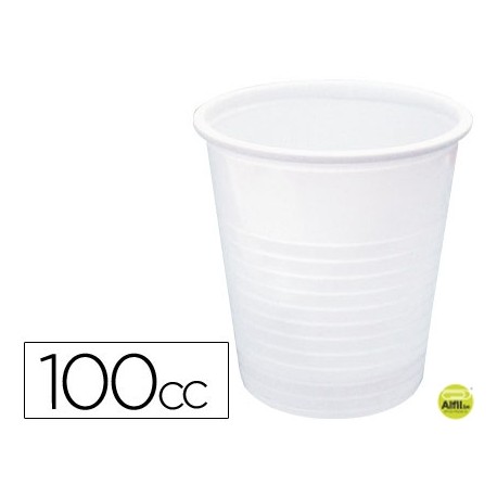 VASO DE PLASTICO BLANCO 100CC -PAQUETE DE 50