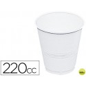 VASO DE PLASTICO BLANCO 220 CC PAQUETE 100